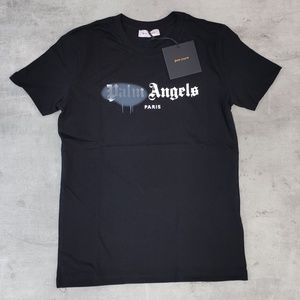 PALM ANGELS PARIS BLACK NEW T-SHIRT FOR MEN